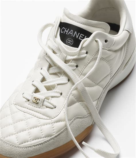 calfskin white chanel trainers|Trainers .